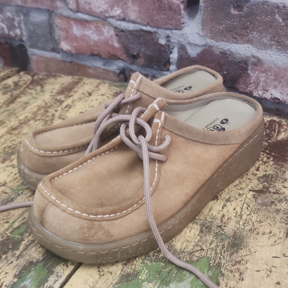 Route 66 Tan Suede Women's Mules